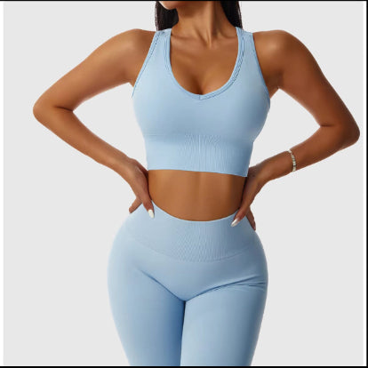 Women Gym Fitness Sets Wholesale Athletic Wear Workout Clothing Activewear Seamless Women Active Wear Yoga Set